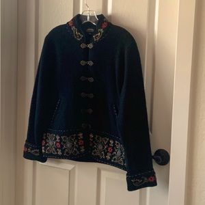 Boiled wool Icelandic sweater jacket. Perfect condition. No flaws. Size small.